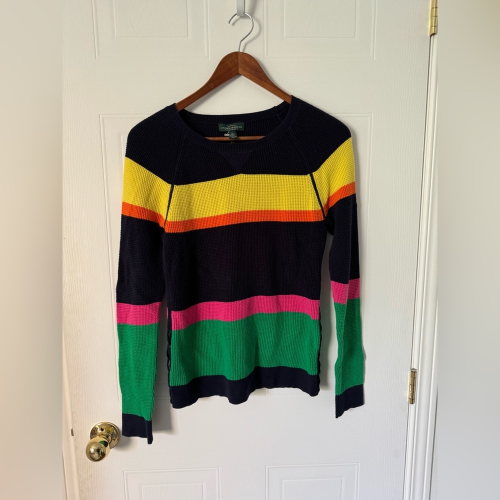 Lauren Ralph Lauren multicolored pullover sweater size S 100% cotton